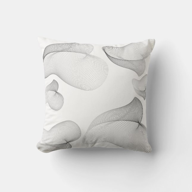 Fluid Motion Abstrakt Art Pillow Kissen (Vorderseite)