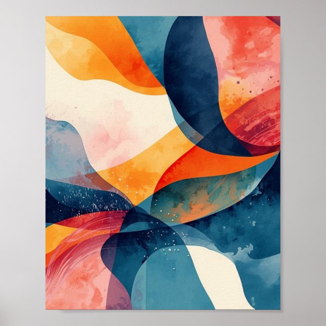 "Fluiddynamik" Poster (Vorne)