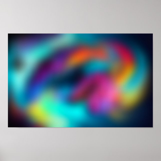 Fluide Bewegung und Energie Poster (Vorne)