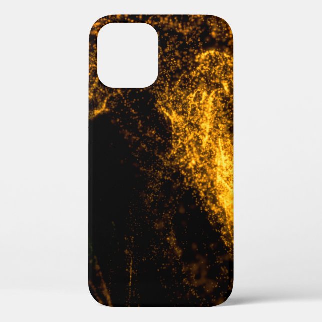 Fluide goldene Farbpartikel, die schön fließen Case-Mate iPhone Hülle (Rückseite)