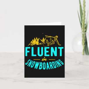 Fluidität beim Snowboarden des Wintersportlers Karte
