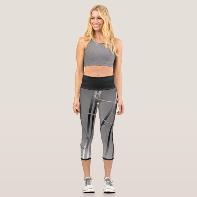 Fluidität Capri Leggings (Vorderseite)