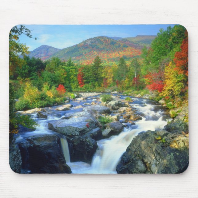 Flume Falls | Adirondack Mountains Mousepad (Vorne)