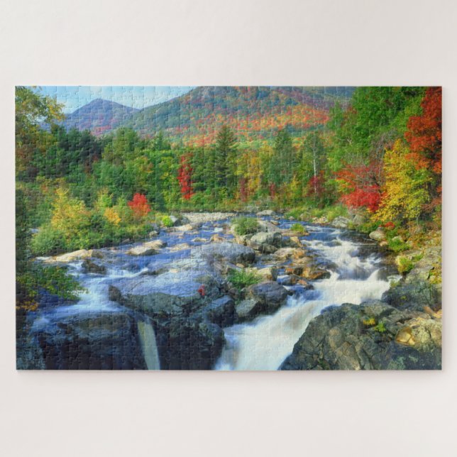 Flume Falls |  Adirondack Mountains Puzzle (Horizontal)