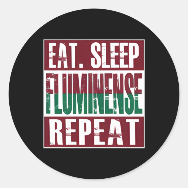 Fluminense Soccer Camisa Fluminense Camiseta Flumi Runder Aufkleber (Vorderseite)