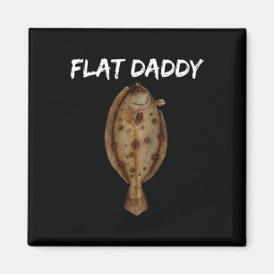 Flunder-Fisch-Shirts für Männer und Fischer von A Magnet