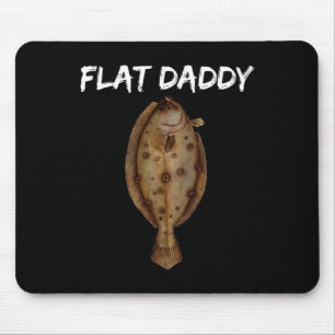 Flunder-Fisch-Shirts für Männer und Fischer von A Mousepad