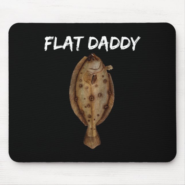 Flunder-Fisch-Shirts für Männer und Fischer von A Mousepad (Vorne)