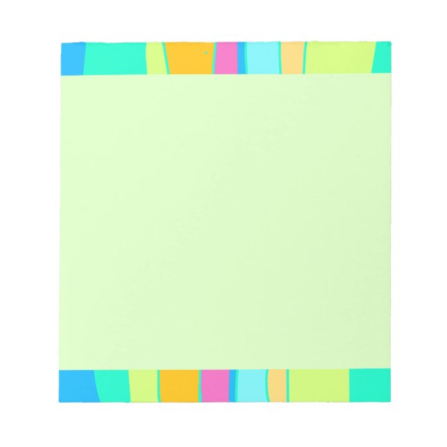 Fluo mehrfarbiges Notepad Notizblock (Vorderseite)