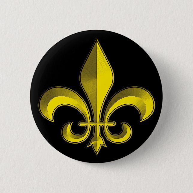 Fluor de Art Bevel Gold Fresco Button (Vorderseite)