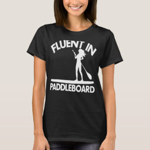 Fluor im Boarding Paddel Frauen Paddel Liebe 1 T-Shirt