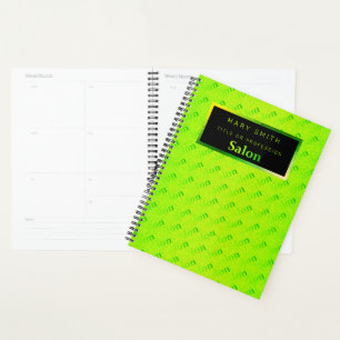 Fluorescent 2in1 Neon Elegante Business Card & Planer