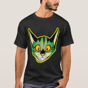Fluorescent Cartoon Cat T - Shirt