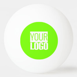 fluorescent green - add your logo tischtennisball