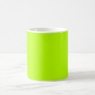 Fluorescent Lime Green Neon Yellow Personalisiert Tasse