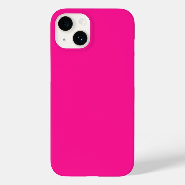 Fluorescent Pink iPhone 14 Fall Case-Mate iPhone Hülle (Rückseite)