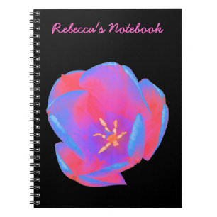 Fluorescent Tulip Anpassbare Notebooks Notizblock