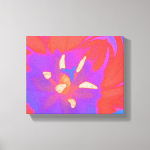 Fluorescent Tulip Canvas Print Leinwanddruck