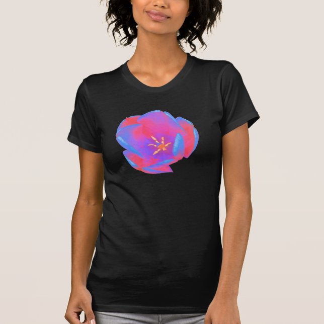 Fluorescent Tulip Ladys T Shirt (Vorderseite)