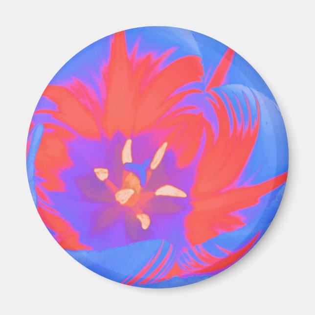 Fluorescent Tulip Magnet (Vorne)