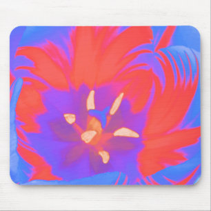 Fluorescent Tulip Mousepad