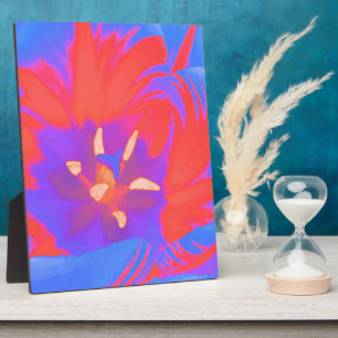 Fluorescent Tulip Plaque Fotoplatte