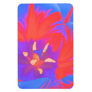 Fluorescent Tulip Premium Magnet