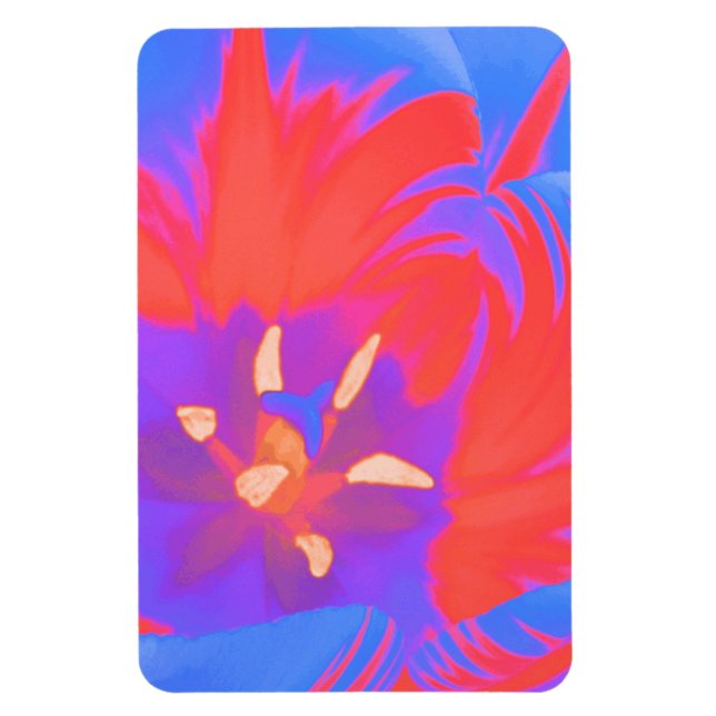 Fluorescent Tulip Premium Magnet (Vertikal)