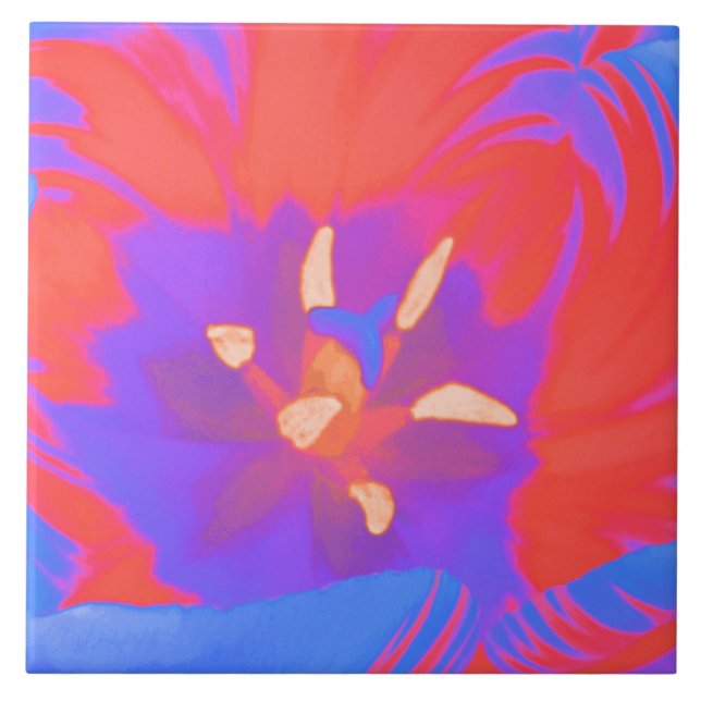 Fluorescent Tulip Tile Fliese (Vorderseite)