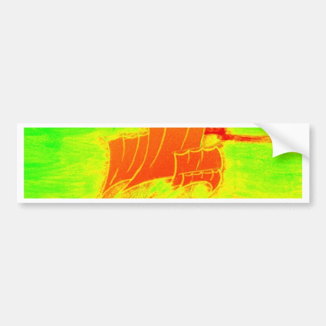 Fluoreszenzsegler Autoaufkleber (Vorne)
