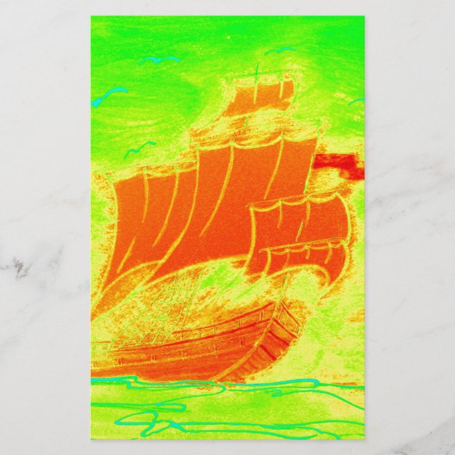 Fluoreszenzsegler Briefpapier (Vorderseite)