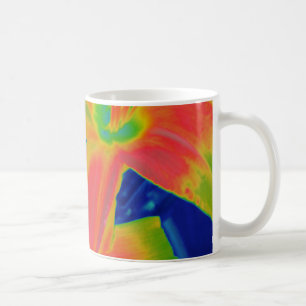 fluoreszierende Blume Tasse