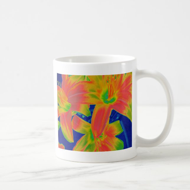 fluoreszierende Blume Tasse (Rechts)