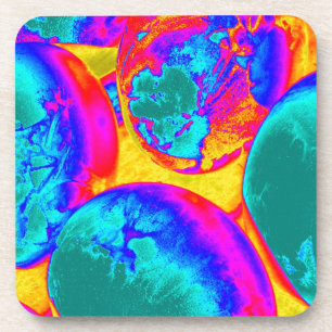 fluoreszierende Eier Getränkeuntersetzer