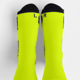 fluoreszierende gelbe Vollfarbe Socken