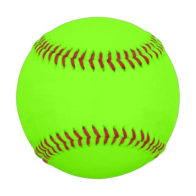 fluoreszierende grüne Vollfarbe Baseball (Vorderseite)