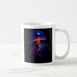 Fluoreszierende Qualle Meeresboden Kaffeetasse