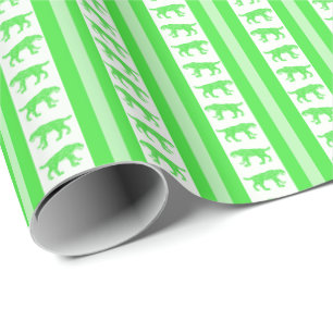Fluoreszierender Säbelzahn-Tiger-Streifen Geschenkpapier