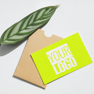 fluoreszierendes Gelb - Fügen Sie Ihr fett Logo hi Visitenkarte