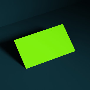 fluoreszierendes Grün -leer Visitenkarte