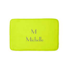 fluoresziergelb - personalisiert badematte