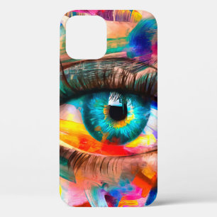 "Fluorit" - Ölmalerei. Konzeptueller abstrakt-pic Case-Mate iPhone Hülle