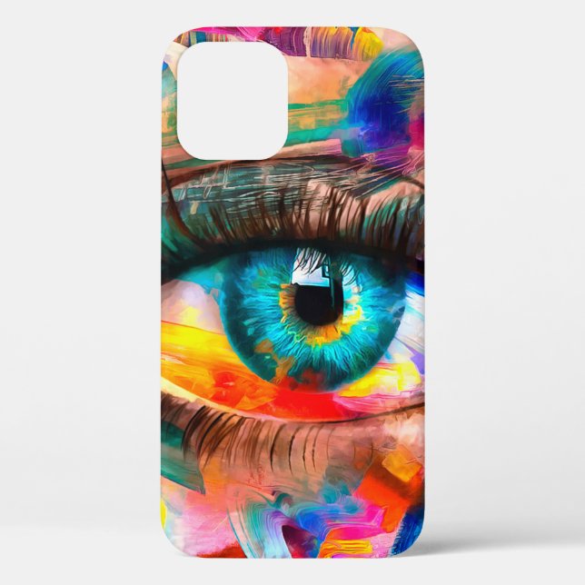 "Fluorit" - Ölmalerei. Konzeptueller abstrakt-pic Case-Mate iPhone Hülle (Rückseite)
