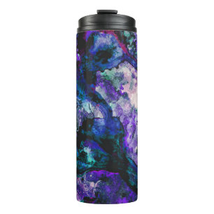 Fluorite Crystal Geode Marble Abstrakt Thermosbecher