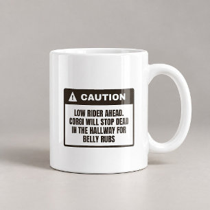 Flur-Stopp für Bauchmassagen Lustiger Kaffeebecher Kaffeetasse