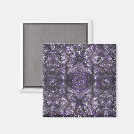 Flure Dunkelviolette Abstrakte Aquarellkunst Magnet