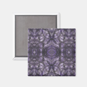 Flure Dunkelviolette Abstrakte Aquarellkunst Magnet
