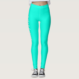 Fluro Green Personalization Leggings