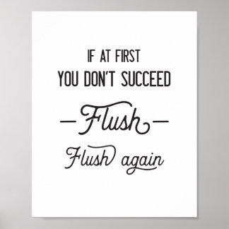Flush, Flush wieder Poster