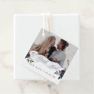 Flush the new Date Toilet Paper Roll Floral Foto Geschenkanhänger